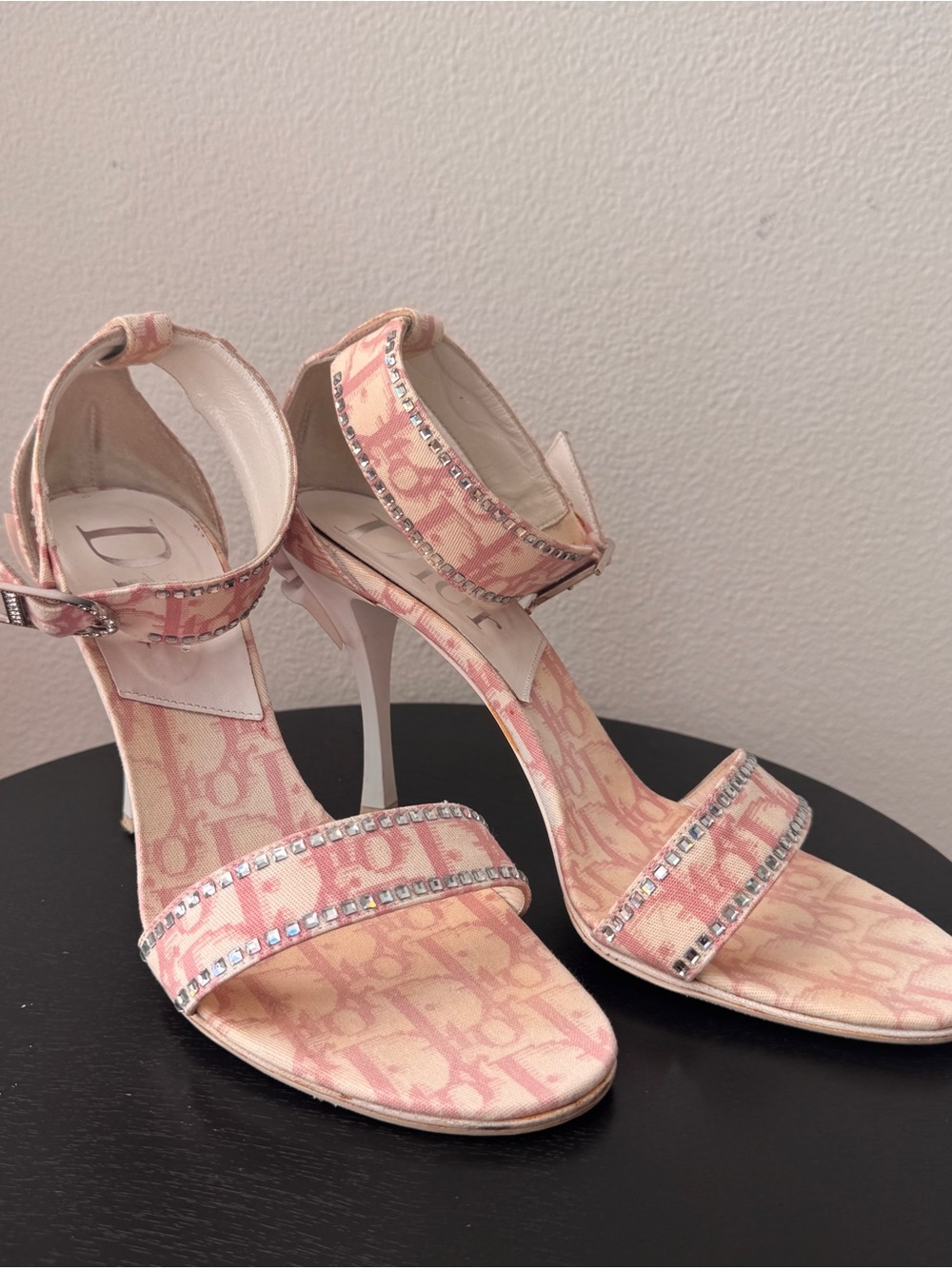 Authentic DIOR MONOGRAM GIRLY HEELS 38